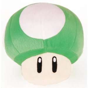    Super Mario Brothers 10 Inch Green Mushroom Plush: Toys & Games