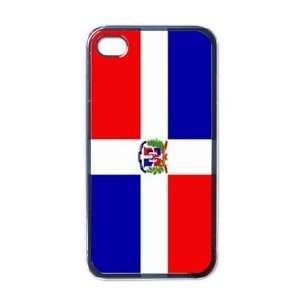  Dominican Republic Flag Black Iphone 4   Iphone 4s Case 