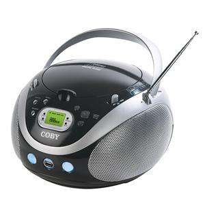 Coby PORTABLE  Top Loading CD Player AM/FM Radio BOOMBOX Dual 