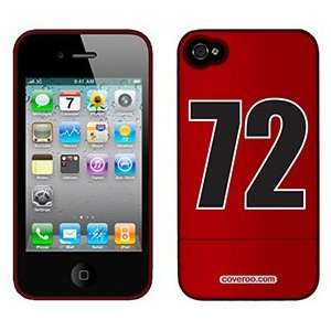  Number 72 on Verizon iPhone 4 Case by Coveroo  Players 