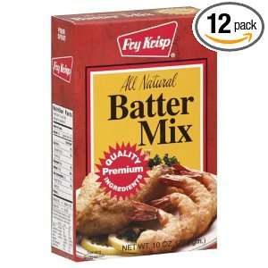 Fry Krisp Batter Mix, 10 oz Box, (Pack Grocery & Gourmet Food