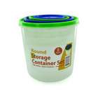 KOLE IMPORTS 4 Pack round storage container set with lids