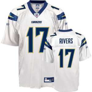   San Diego Chargers #17 Philip Rivers Road Replica Road Jersey: Sports