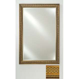   22 in.Signature Beveled Mirror   Elegance Cabinet   Gold 