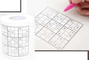 Funny Game Japanese Sudoku Roll Toilet Tissue Paper  