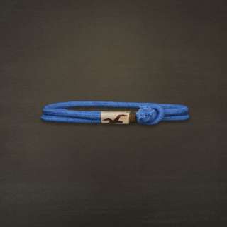 NWT HOLLISTER Mens Vintage Friendship Bracelet, Blue  