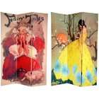 Oriental Furniture 6 ft. Tall Double Sided Fairy Tale Canvas Room 