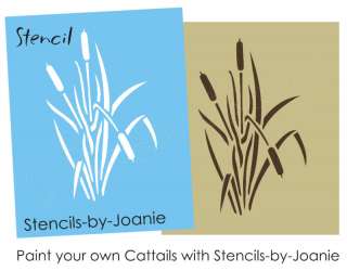 Cattail STENCIL Outdoor Camo Garden Hunting Rustic sign  
