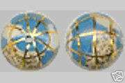 Inlaid Turquoise Globe Bead  