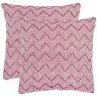 Safavieh Pillow Collection Red Aura 18 Inch Decorative Pillows, Rose 