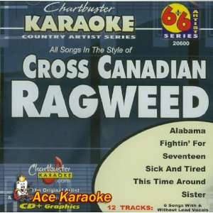   Karaoke 6X6 CDG CB20600   Cross Canadian Ragweed Musical Instruments