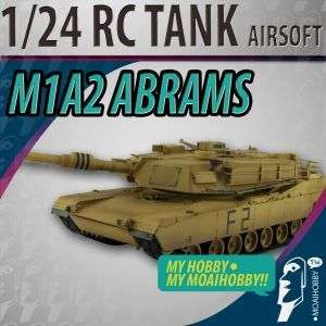 24 Airsoft RC VSTank M1A2 Abrams Desert STORM  