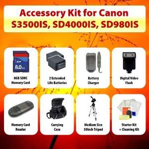 Point n Shoot Accessory KIT for Canon Powershot S3500IS 