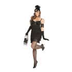   Elegant Moments Fringe Benefit 6 pc Black Flapper Costume Size Small