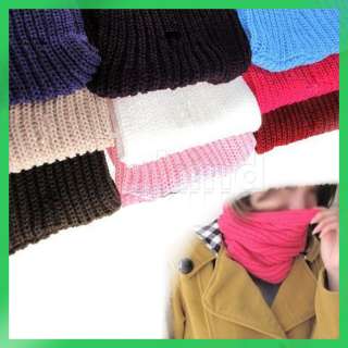 Lovely New Korean Style Cute Knitting Wool Circle Scarf Neck Warmers 