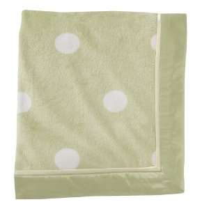  Lambs & Ivy Minky Dot Green Blanket in Star Baby Baby