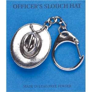 Slouch Hat Key Ring   Pewter