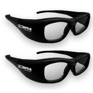 True Depth 3D Glasses for Toshiba 3D TVs that require active glasses 