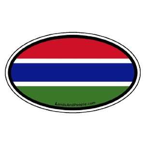 Gambia Flag West Africa State Car Bumper Sticker Decal 