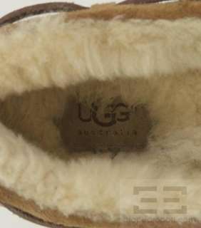Ugg Australia Brown Shearling Dakota Slippers Size 7  