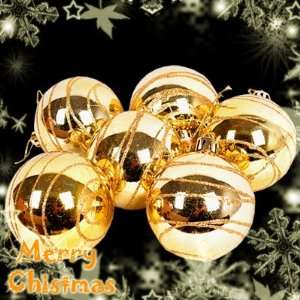  Christmas XMAS Tree Decoration 6Pcs 60mm Ball Bauble Baubles 