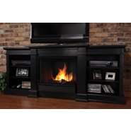 Real Flame Fresno Ventless Gel Fireplace in Black 29Hx72Wx19D at  