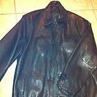 Danier Canada Mens Thick Supple Leather Black Heavy Winter Jacket Coat 