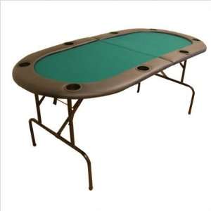  Amazing 73 Two Fold Poker Table (Green and black) (28H x 
