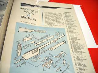 Parts Legend Winchester Model 25 Slide Action Shotgun   break down 