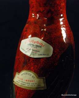 Vintage Borghini Lacrima Christi Cardinal Wine Decanter  