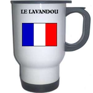  France   LE LAVANDOU White Stainless Steel Mug 