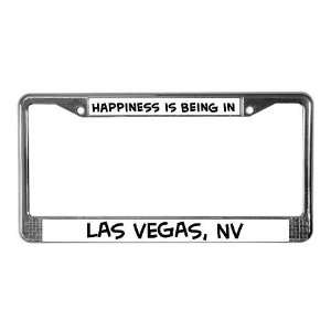 Happiness is Las Vegas Happiness License Plate Frame by 