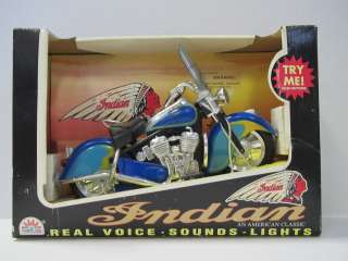   Plastic Indian Motorcycle With Real Voice, Sounds, Lights  