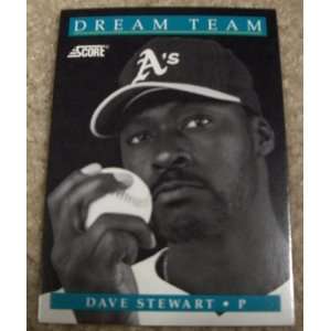  1991 Score Dave Stewart # 883 MLB Baseball Dream Team Card 