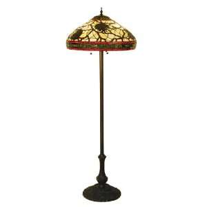  Meyda Tiffany Lodge Floral Floor Lamp  103185