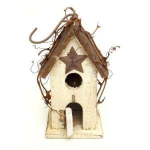 Wood Rustic House Birdhouse