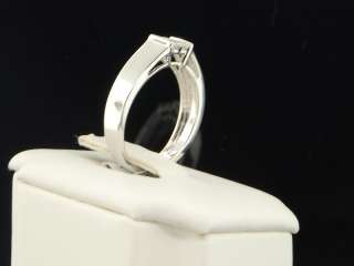   WHITE GOLD PRINCESS CUT DIAMOND ENGAGEMENT RING BAND WEDDING  