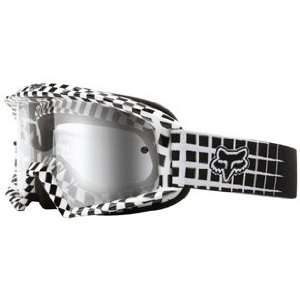  Fox   Main MX Youth Goggle   Checkers Clear Lens: Sports 