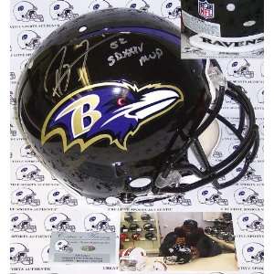 Ray Lewis Autographed Helmet   Authentic  Sports 