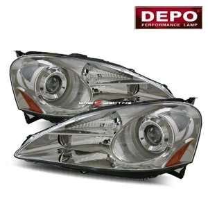    05 06 Acura RSX Projector Headlights   Chrome by DEPO: Automotive