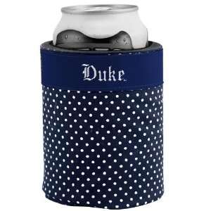    NCAA Duke Blue Devils Polka Dot Can Coolie: Sports & Outdoors