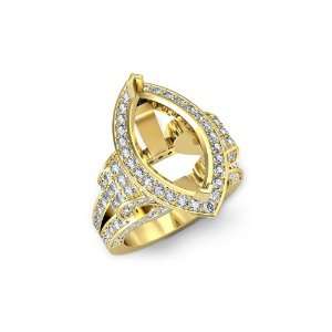  2.75 ct Marquise Diamond Vinatge Engagement Ring Setting 