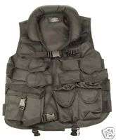 Deluxe Tactical Soft Collar SWAT Style Vest   Black  