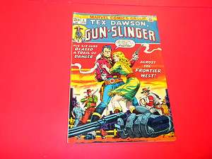 TEX DAWSON GUN SLINGER #1 Marvel Comics 1973 western  