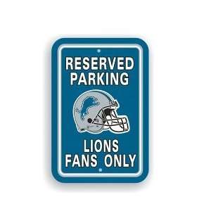  Detroit Lions 12 x 18 Plastic Parking Sign Sports 