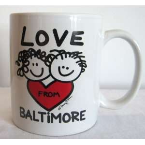 Baltimore Mug Souvenir Ceramic Coffee Cup with Love From Baltimore 