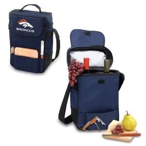  Denver Broncos Duet Style Wine and Cheese Tote (Navy 