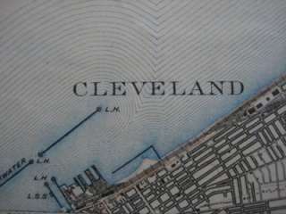   Railroad Map CLEVELAND EUCLID Ohio Cuyahoga County Manhattan Beach