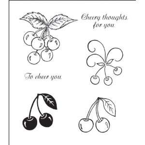 Heartfelt Creations Rubber Stamps   Luscious Cherry Swirls