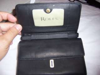 Rolfs Black Wallet on a String,  